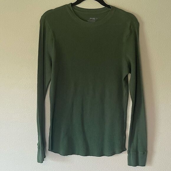Old Navy Long Sleeve Green Thermal. Size Small. - Picture 1 of 3